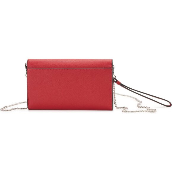 DKNY Women’s DKNY Phoenix Wallet on a Chain in Wallet Bright Red NWT - Picture 2 of 4